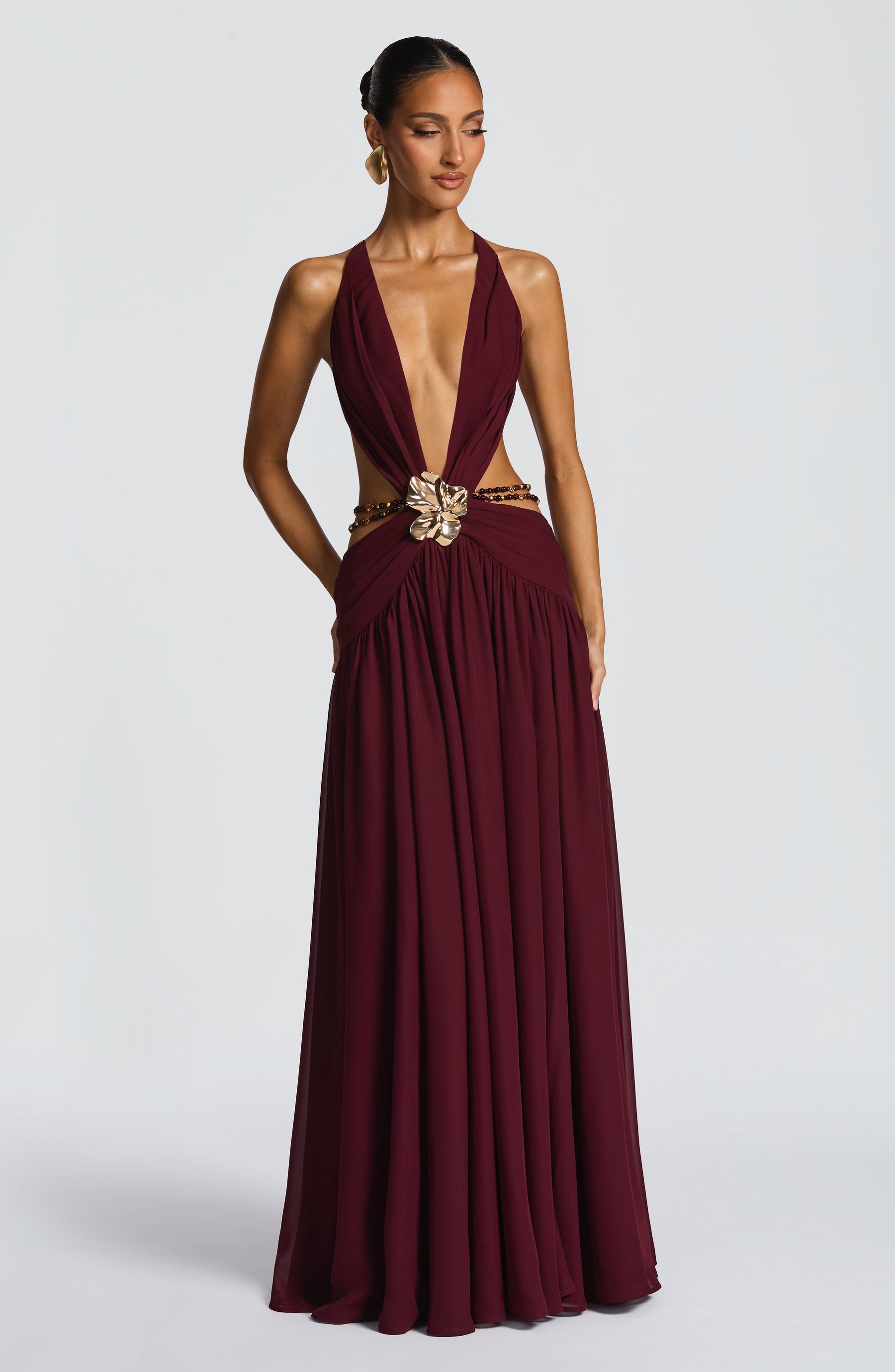 Indianna Maxi Dress - Cherry Lacquer Ryvelle
