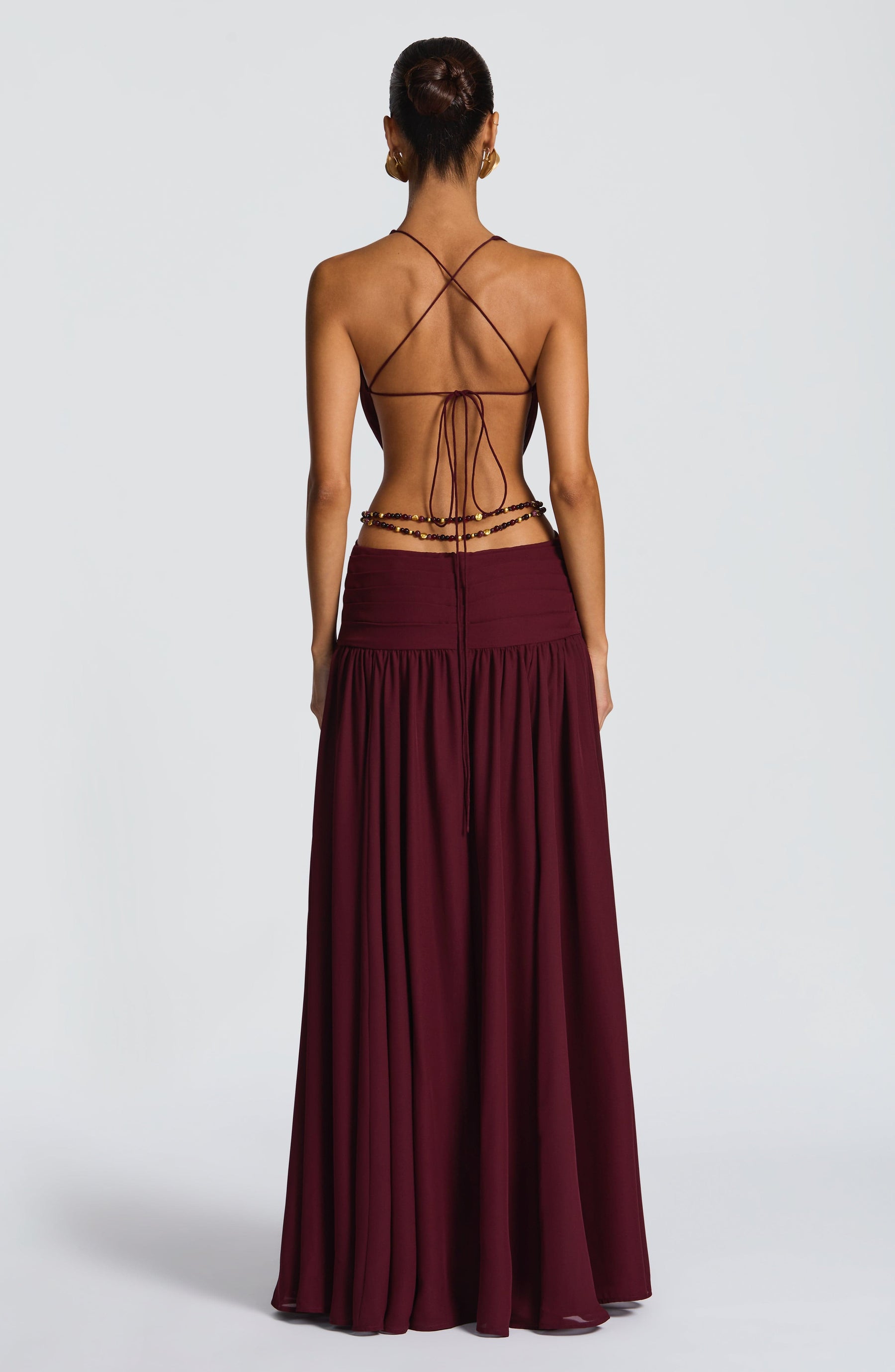 Indianna Maxi Dress - Cherry Lacquer Ryvelle
