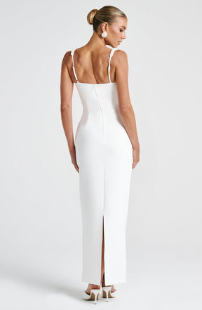 Ines Midaxi Dress - Ivory Ryvelle