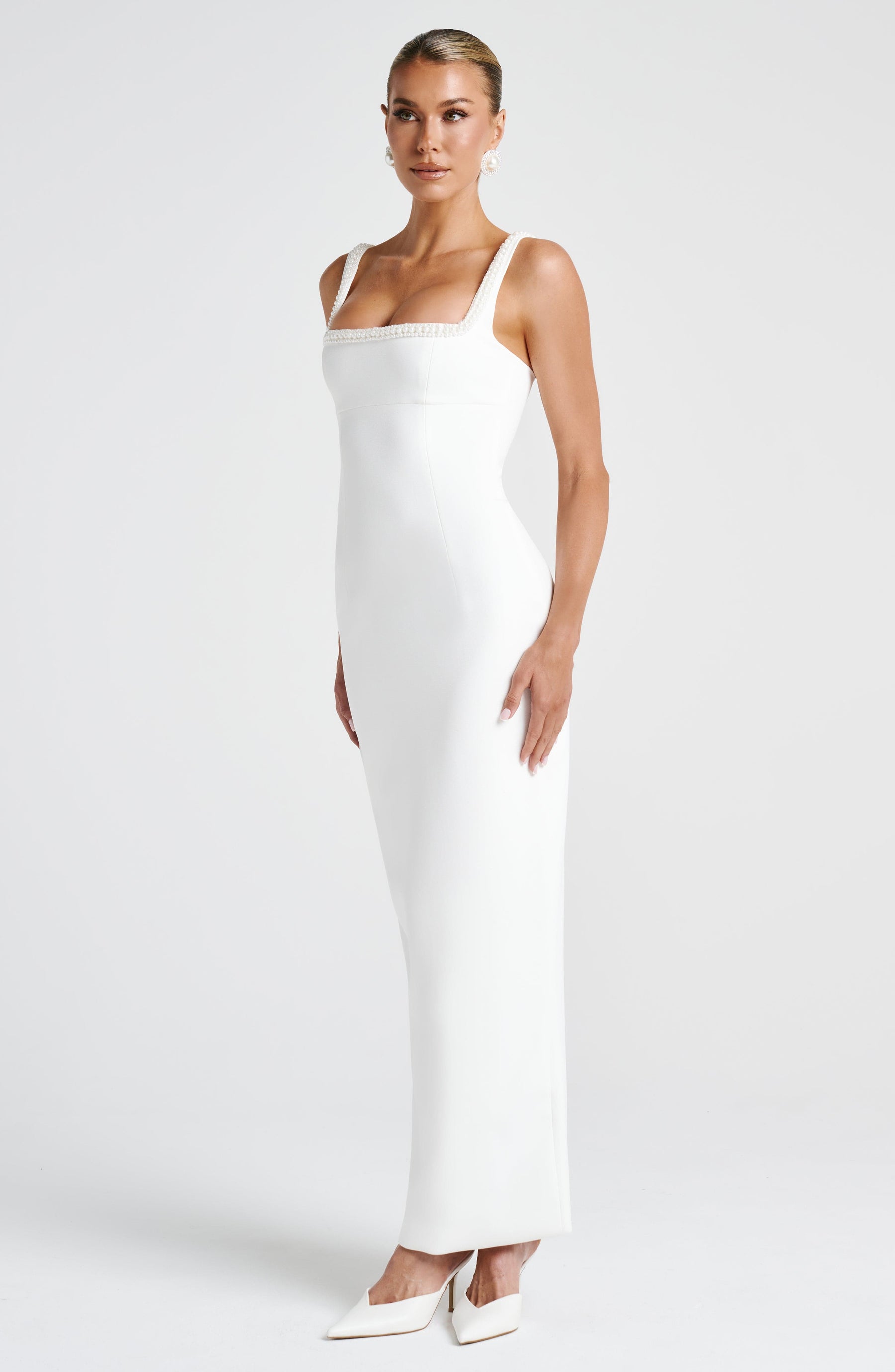 Ines Midaxi Dress - Ivory Ryvelle