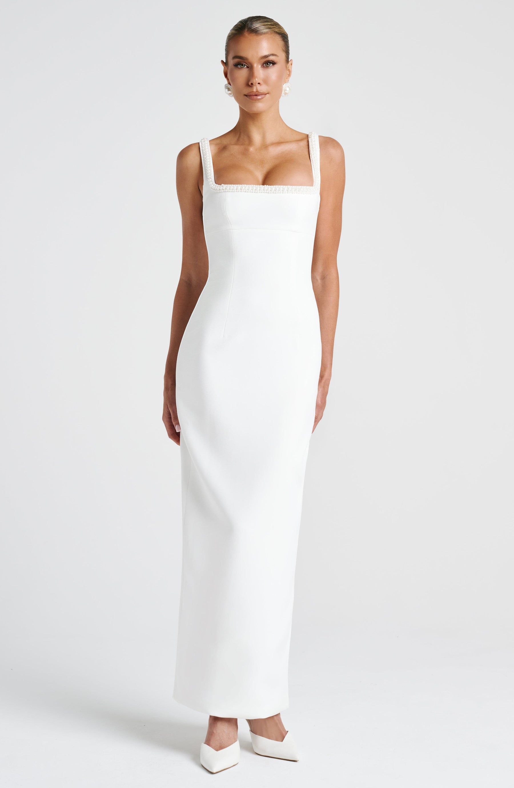 Ines Midaxi Dress - Ivory Ryvelle
