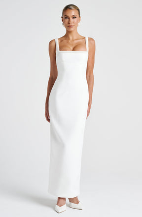 Ines Midaxi Dress - Ivory Ryvelle