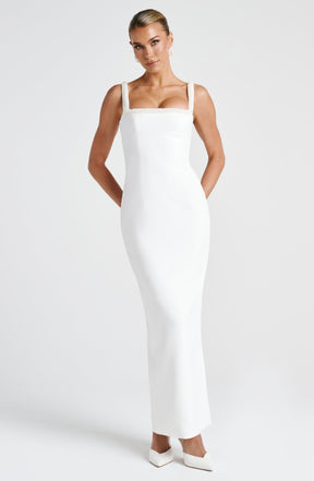 Ines Midaxi Dress - Ivory Ryvelle