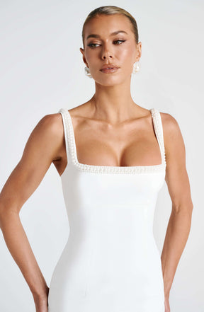Ines Midaxi Dress - Ivory Ryvelle