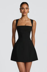 Iona Mini Dress - Black Ryvelle