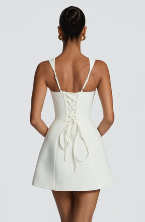 Iona Mini Dress - Ivory Ryvelle
