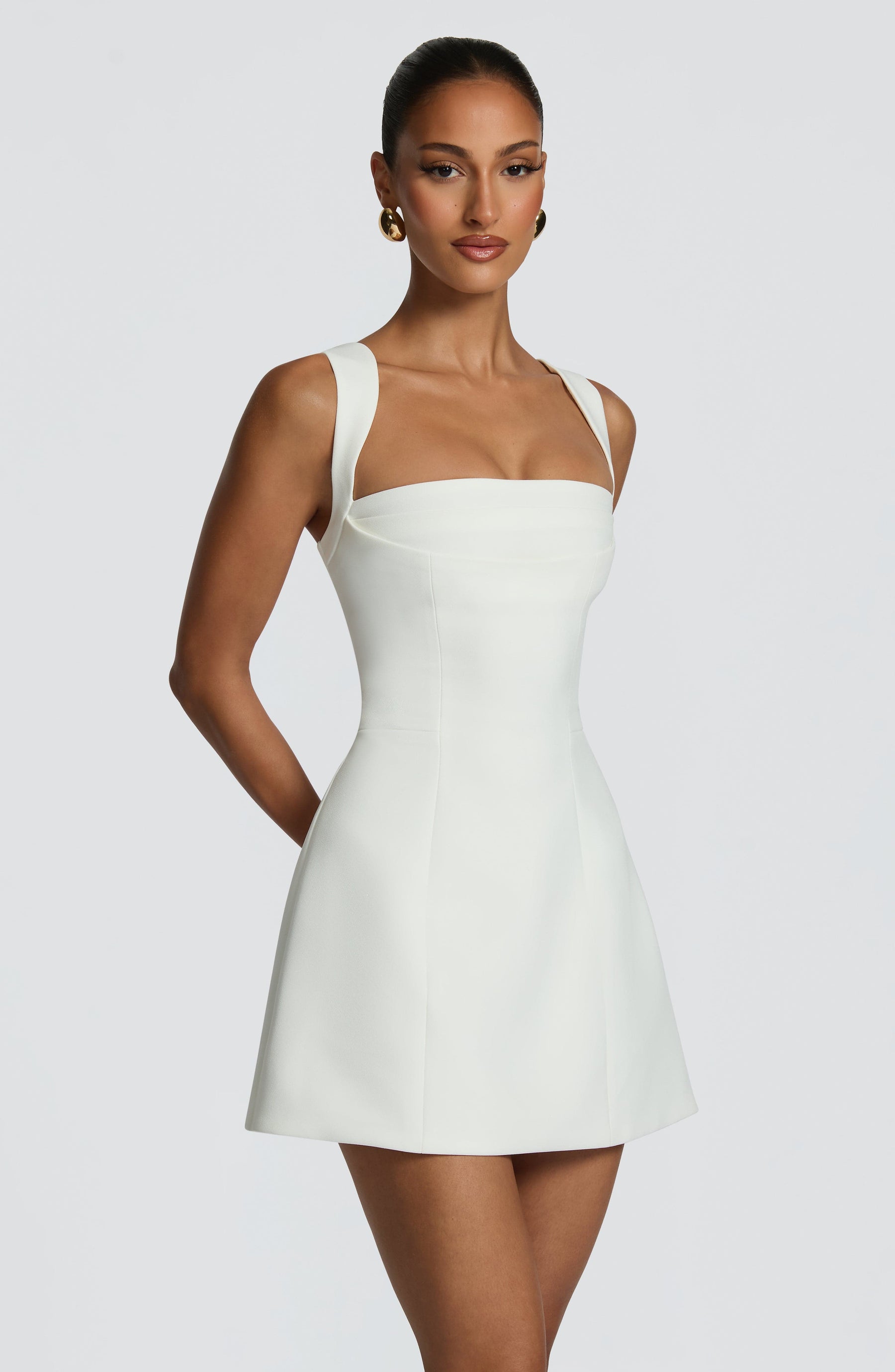 Iona Mini Dress - Ivory Ryvelle