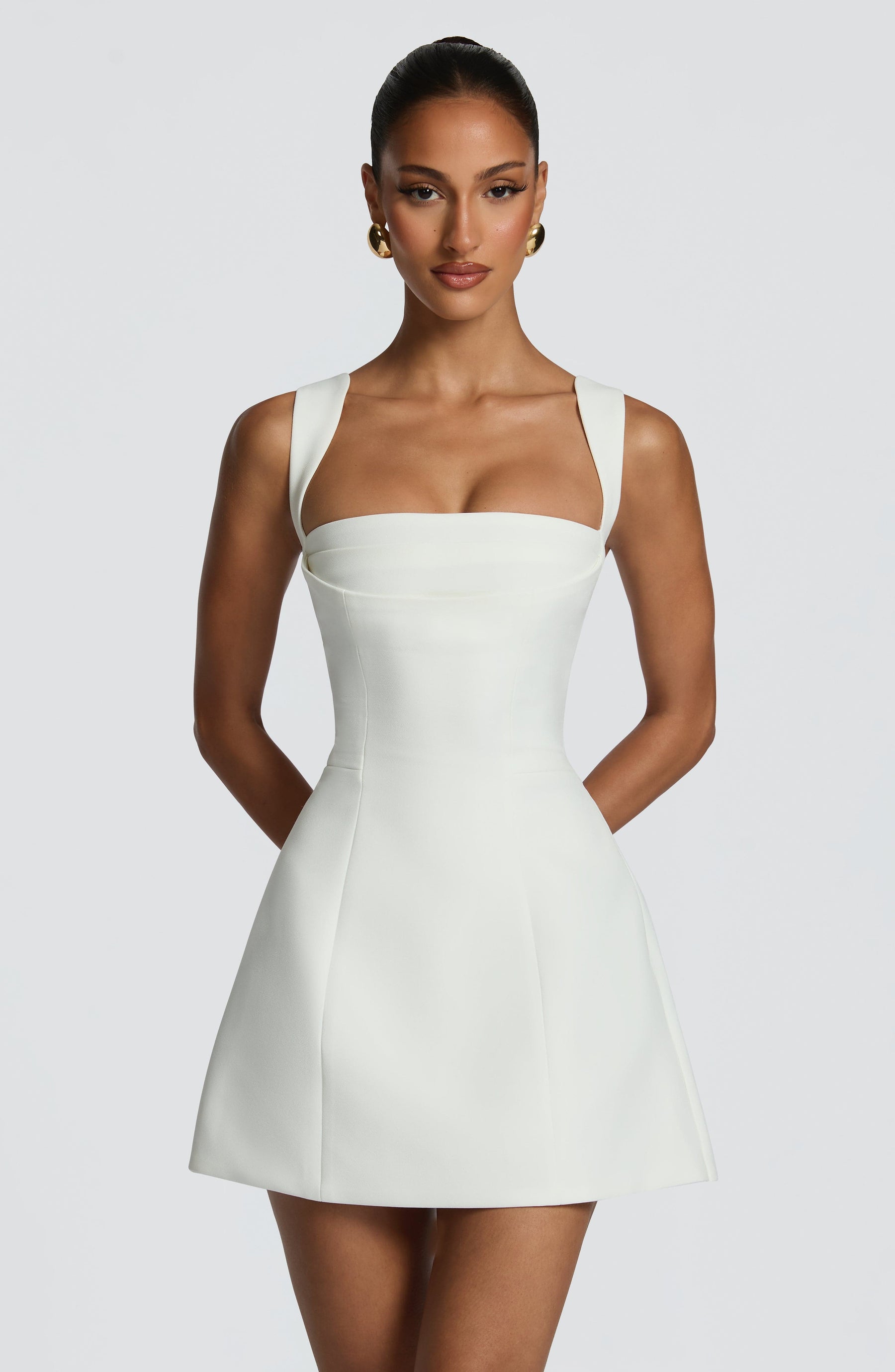 Iona Mini Dress - Ivory Ryvelle