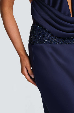 Ira Maxi Skirt - Navy Ryvelle