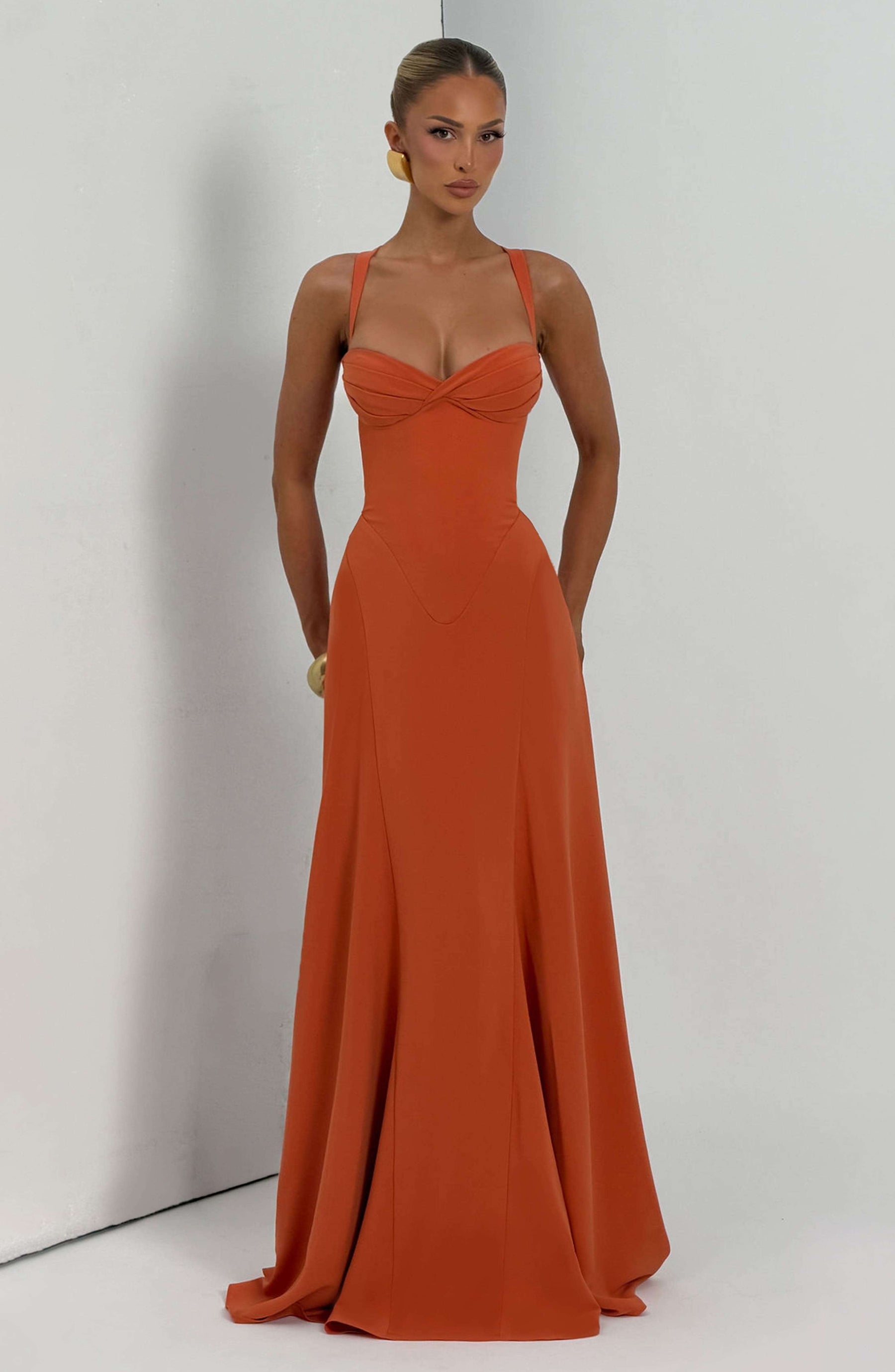 Irie Maxi Dress - Burnt Orange Ryvelle