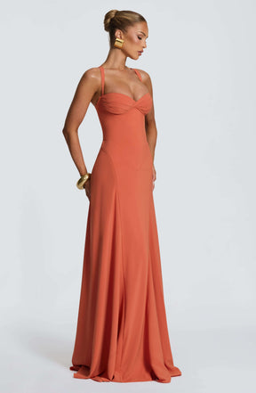 Irie Maxi Dress - Burnt Orange Ryvelle