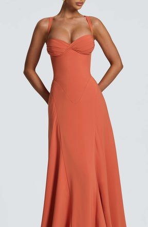 Irie Maxi Dress - Burnt Orange Ryvelle