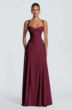 Irie Maxi Dress - Cherry Lacquer Ryvelle