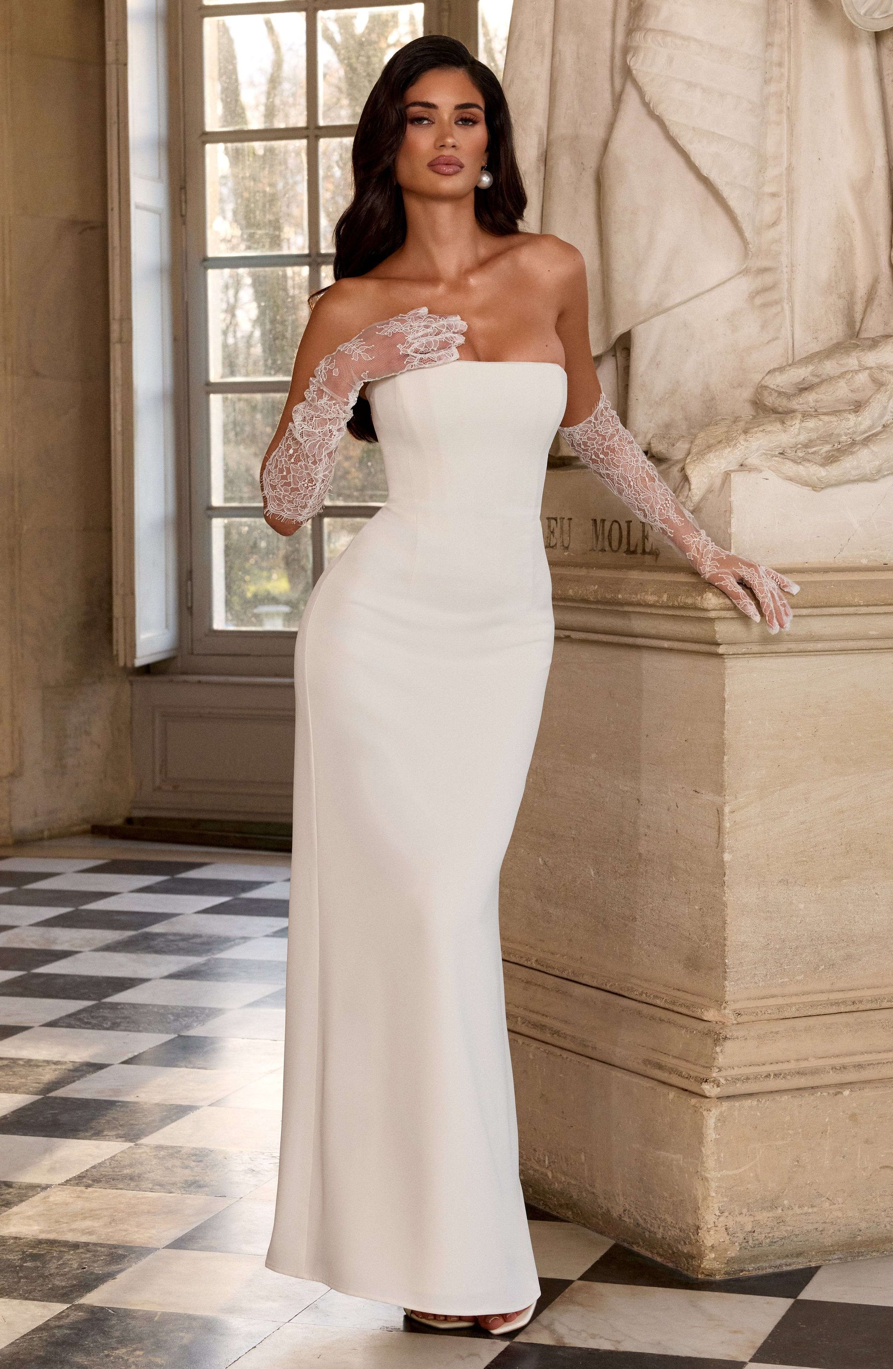 Irmina Maxi Dress - Ivory Ryvelle
