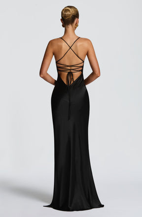 Isobel Maxi Dress - Black Ryvelle