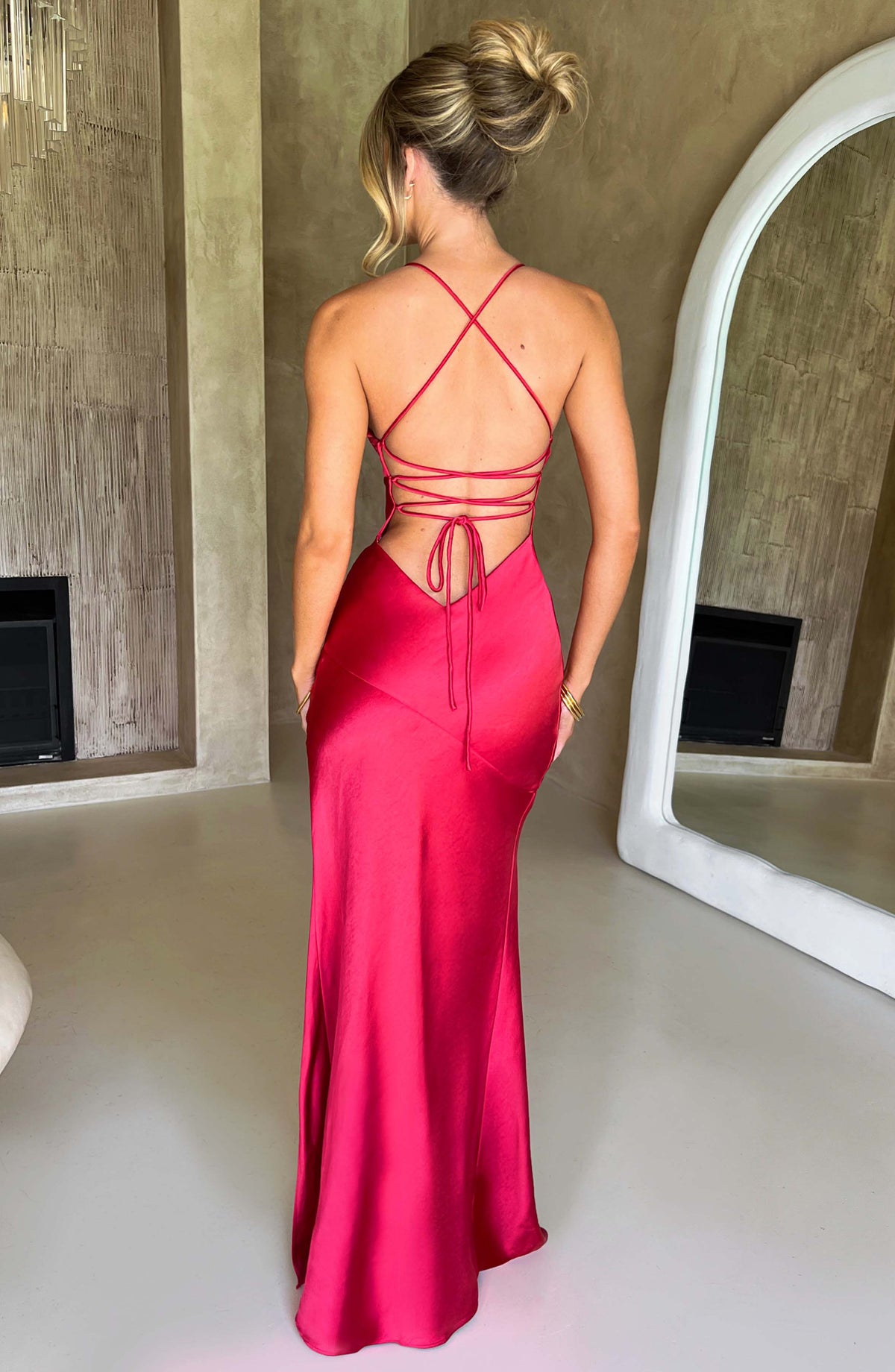 Isobel Maxi Dress - Red Ryvelle