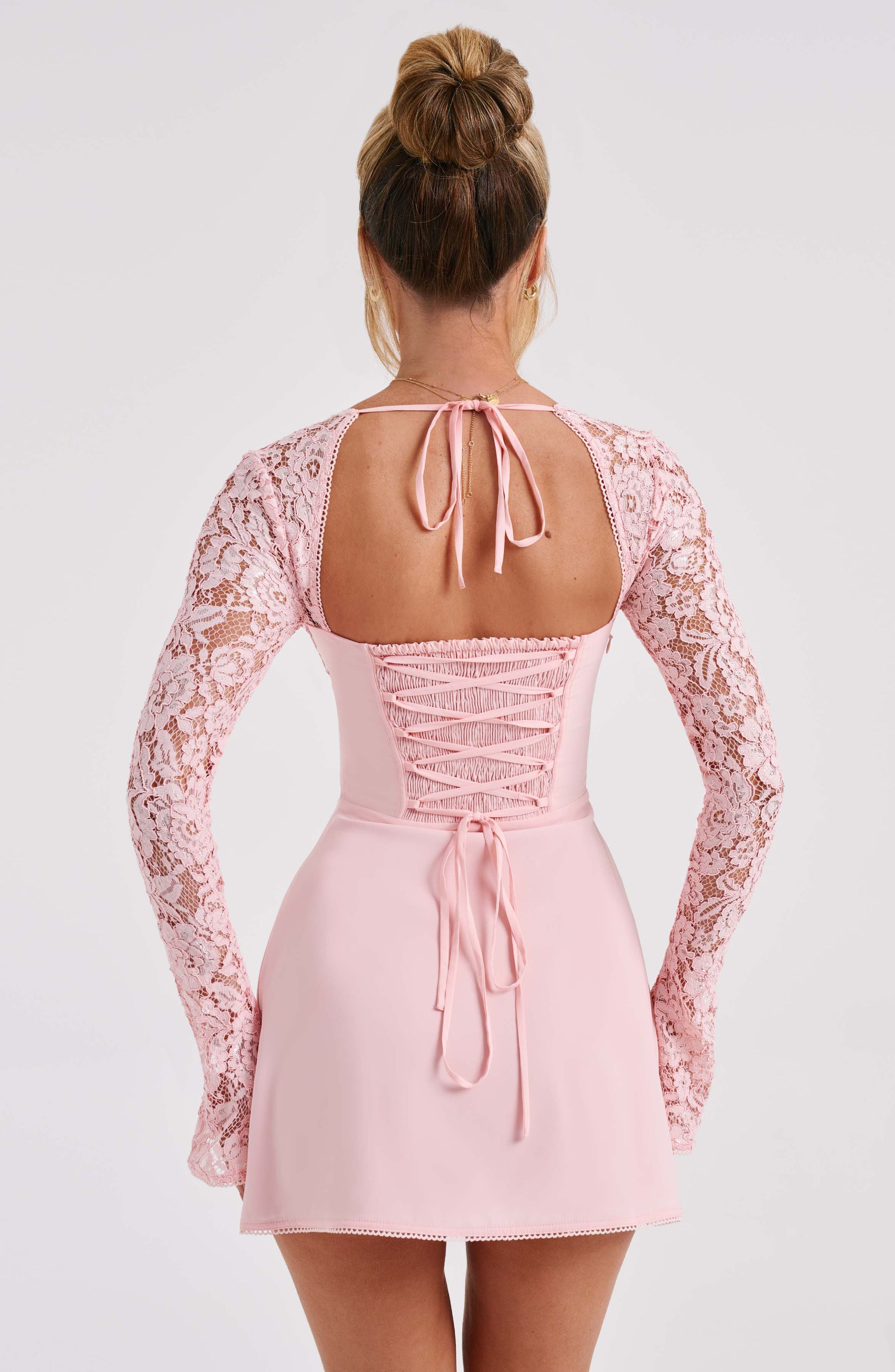 Jacinta Mini Dress - Blush Ryvelle
