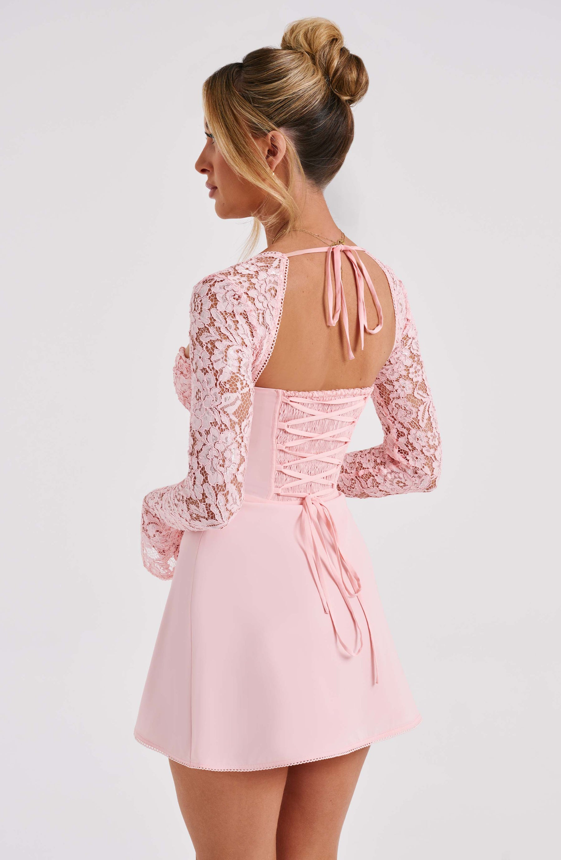 Jacinta Mini Dress - Blush Ryvelle