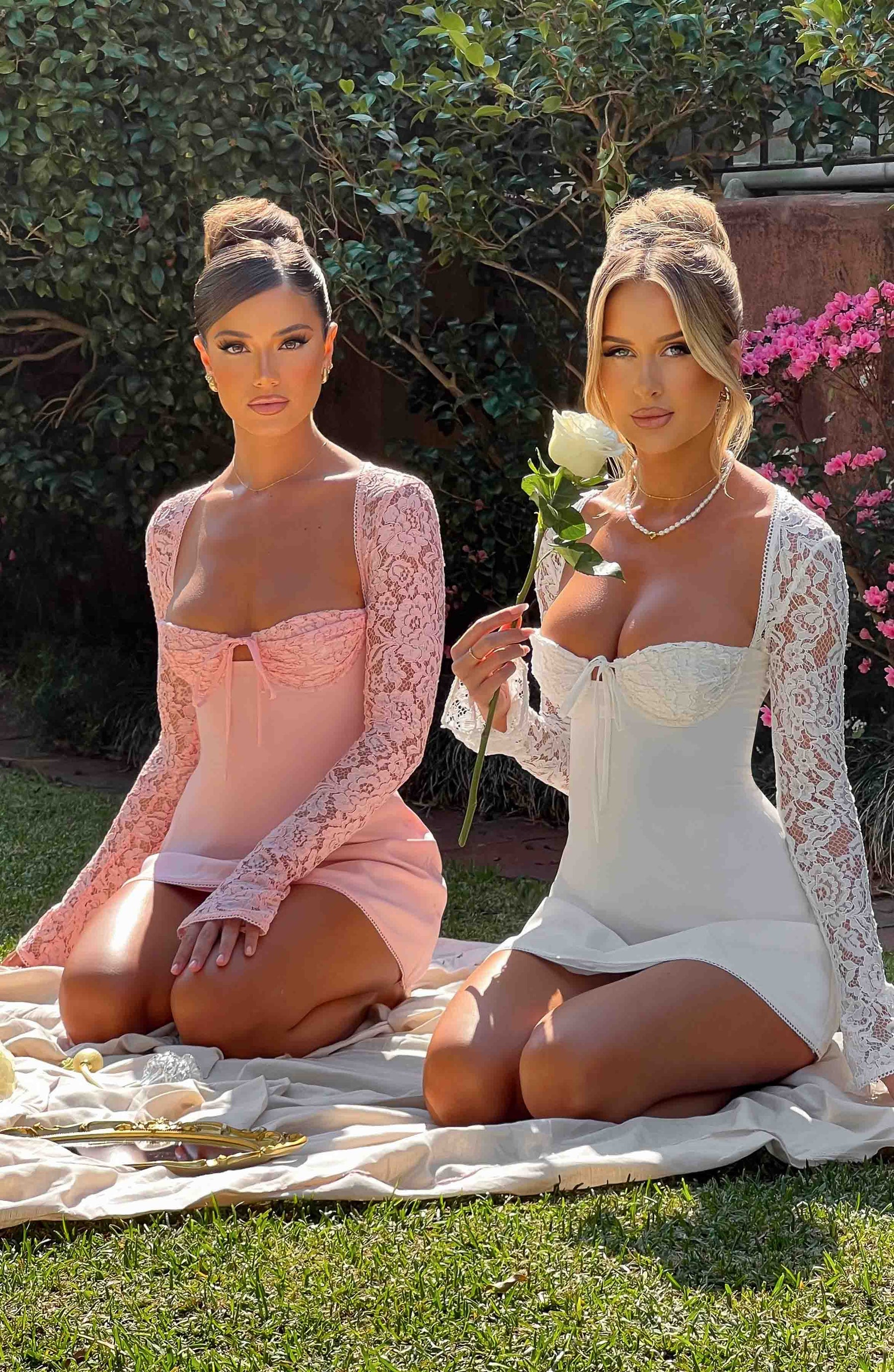 Jacinta Mini Dress - Ivory Ryvelle