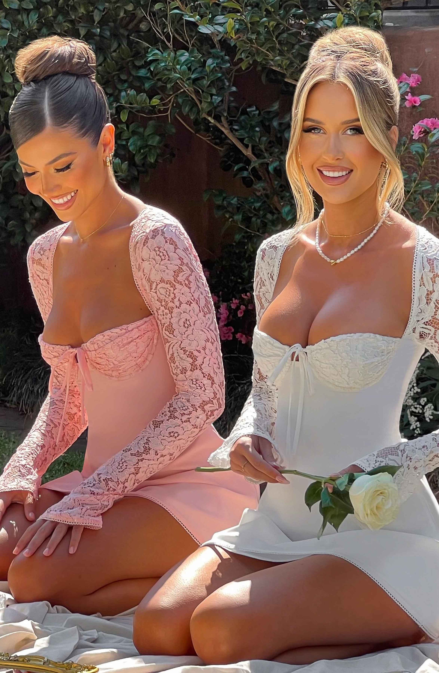 Jacinta Mini Dress - Ivory Ryvelle