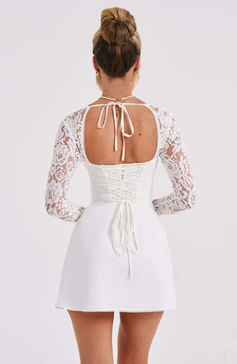 Jacinta Mini Dress - Ivory Ryvelle