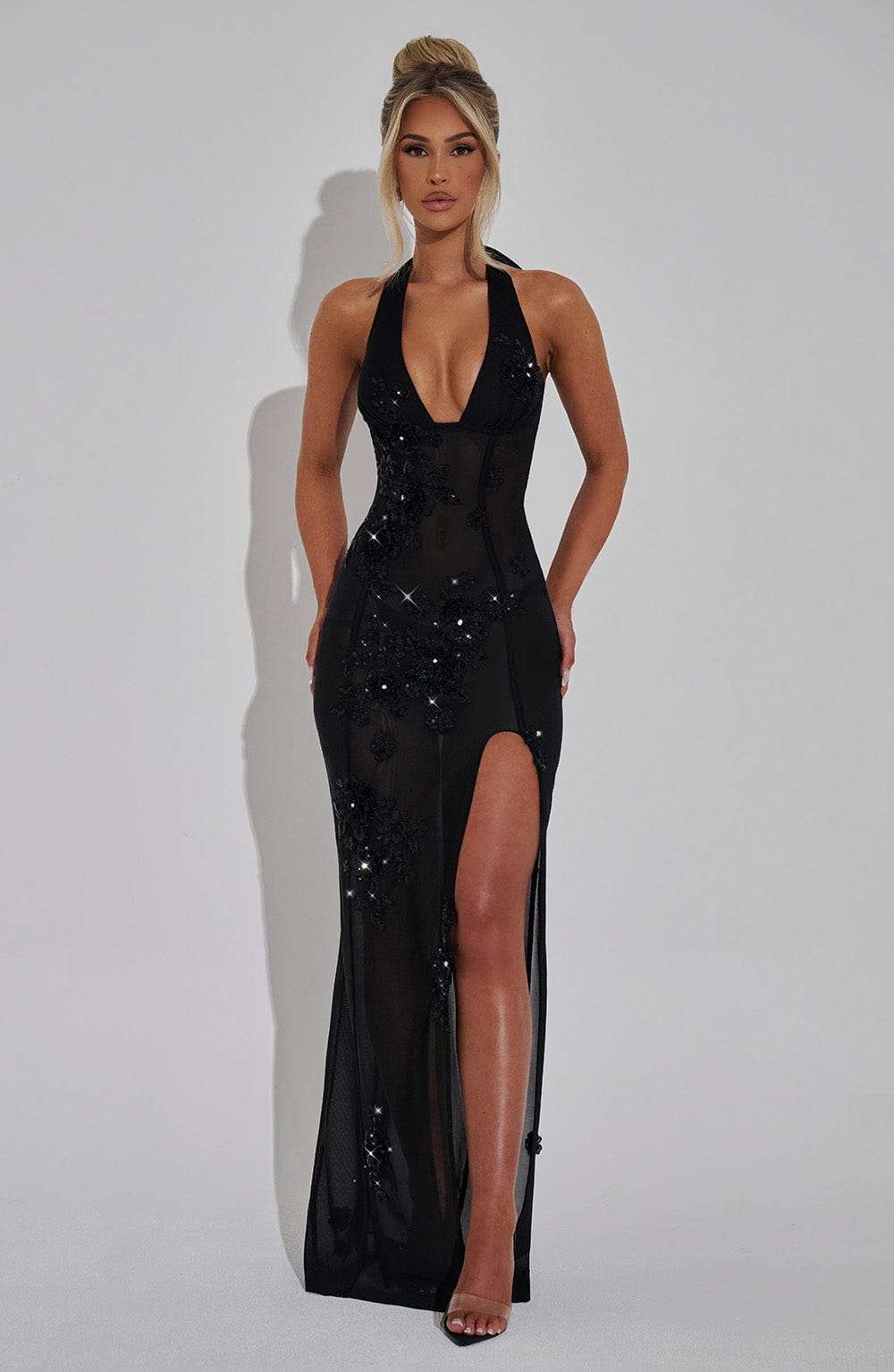 Jacqueline Maxi Dress - Black Ryvelle