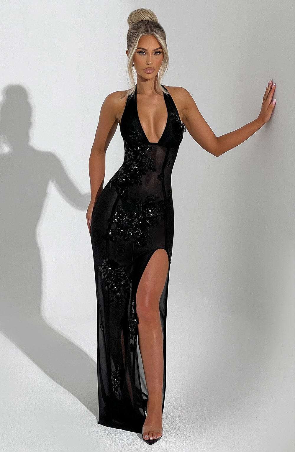 Jacqueline Maxi Dress - Black Ryvelle