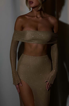 Jana Top - Gold Sparkle Ryvelle