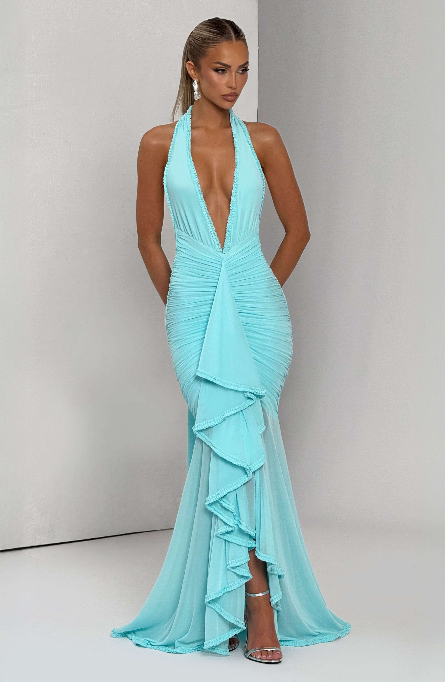 Janessa Maxi Dress - Aqua Ryvelle