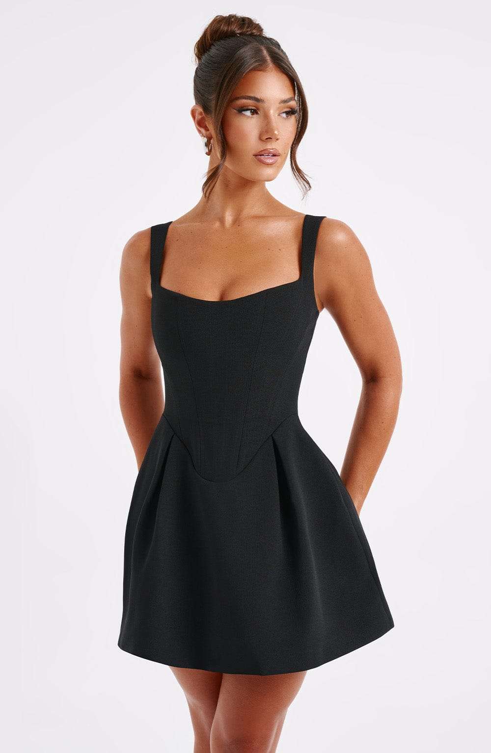 Janiyah Mini Dress - Black Ryvelle
