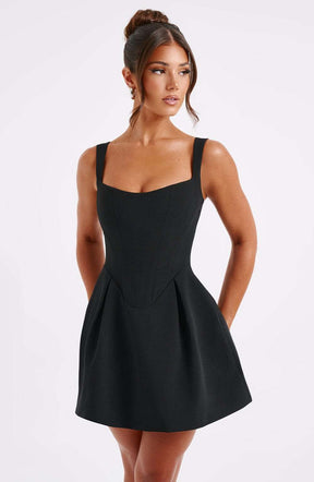 Janiyah Mini Dress - Black Ryvelle