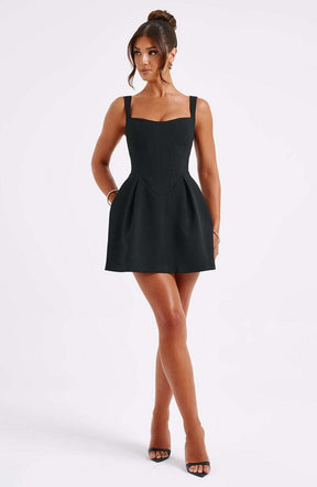 Janiyah Mini Dress - Black Ryvelle