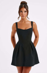 Janiyah Mini Dress - Black Ryvelle