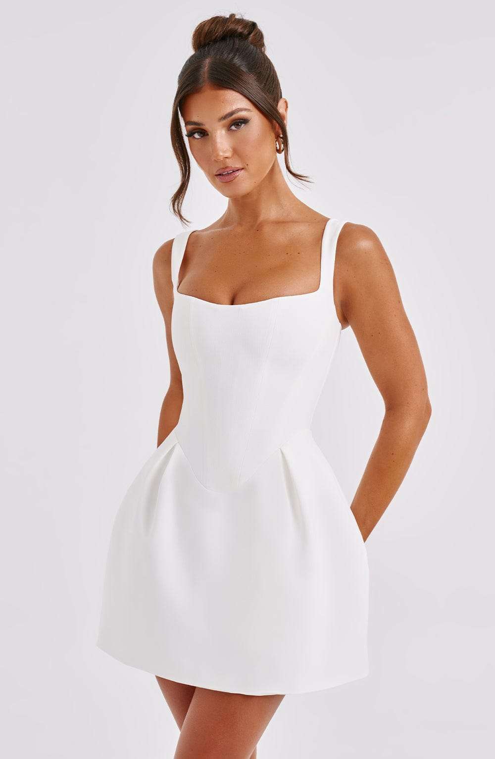 Janiyah Mini Dress - Ivory Ryvelle