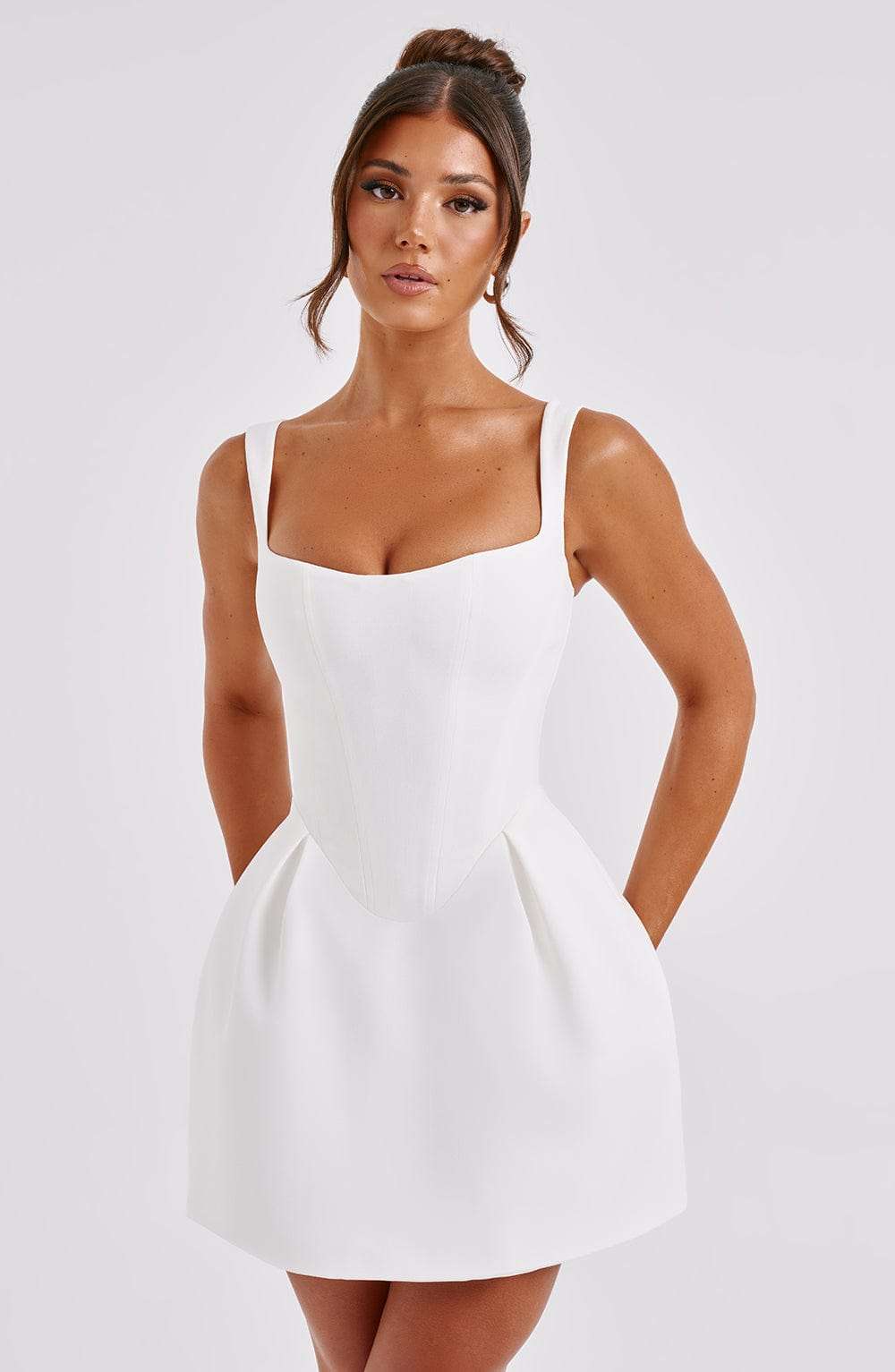 Janiyah Mini Dress - Ivory Ryvelle