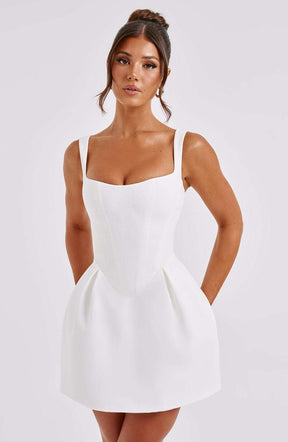Janiyah Mini Dress - Ivory Ryvelle