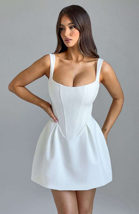 Janiyah Mini Dress - Ivory Ryvelle
