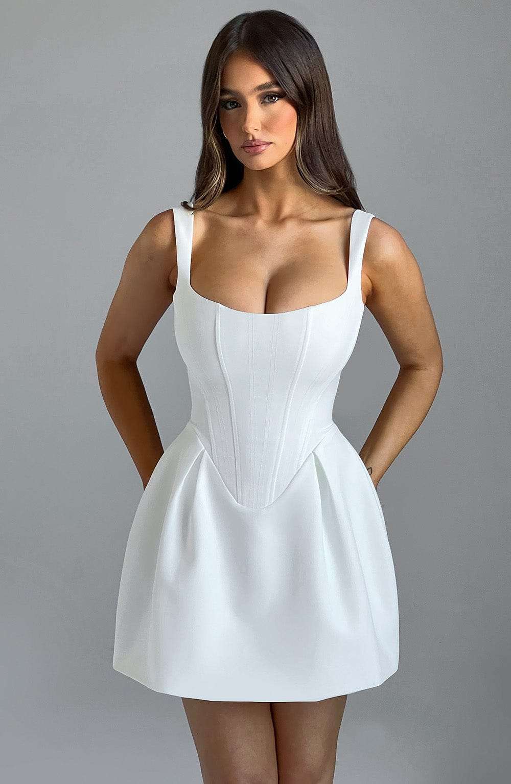 Janiyah Mini Dress - Ivory Ryvelle