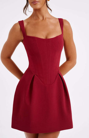 Janiyah Mini Dress - Wine Ryvelle