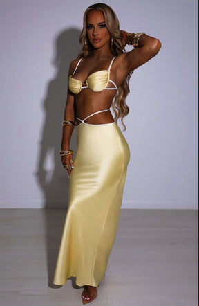 Jasmyn Maxi Skirt - Lemon Ryvelle