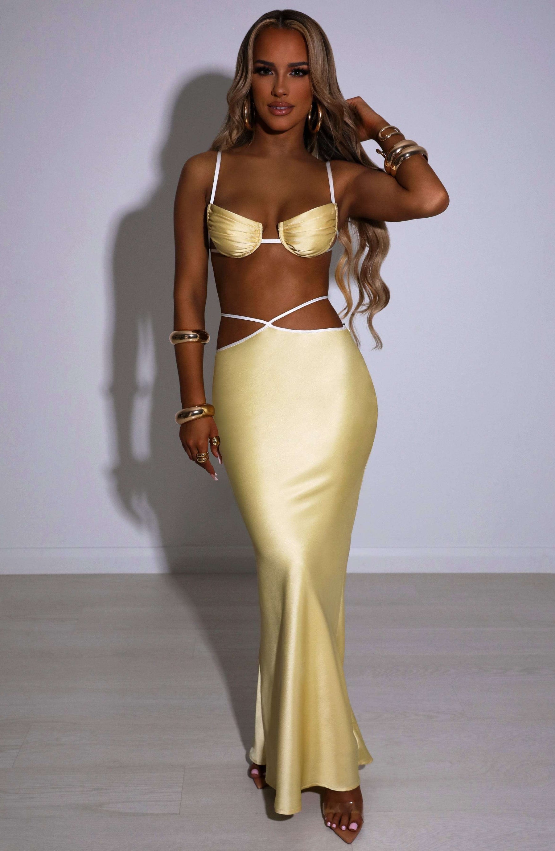 Jasmyn Maxi Skirt - Lemon Ryvelle