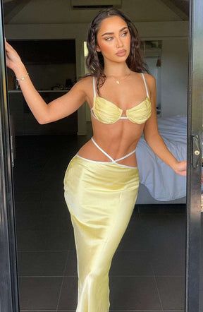 Jasmyn Maxi Skirt - Lemon Ryvelle