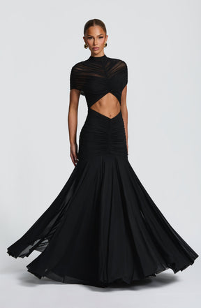 Jaya Maxi Dress - Black Ryvelle