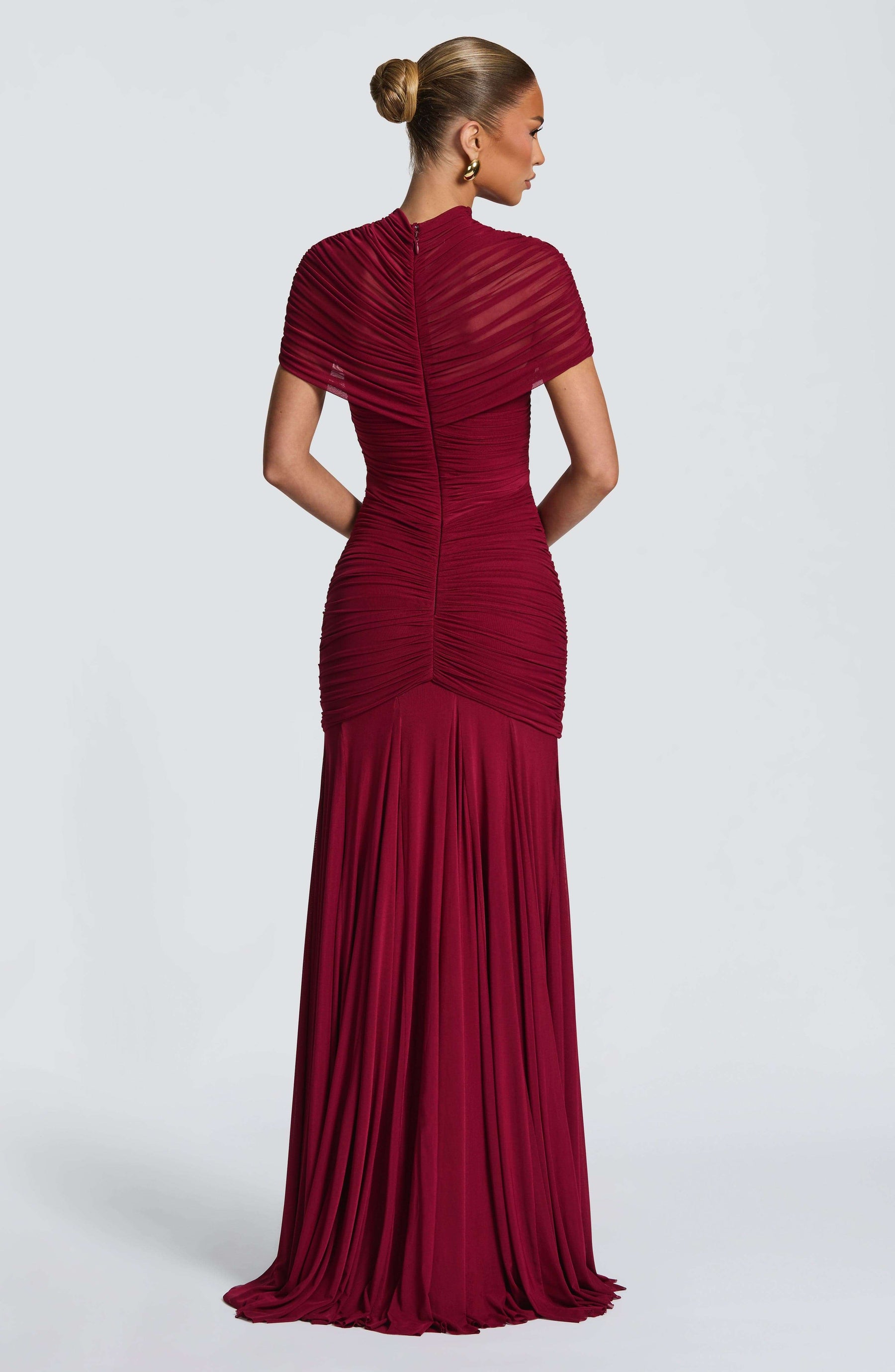 Jaya Maxi Dress - Burgundy Ryvelle