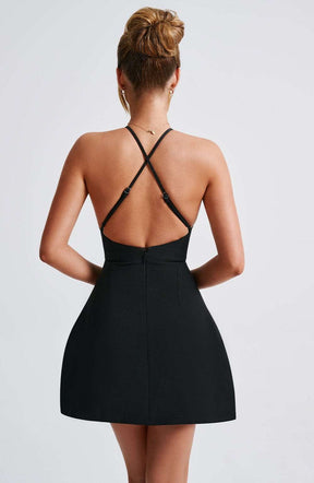 Jayne Mini Dress - Black Ryvelle
