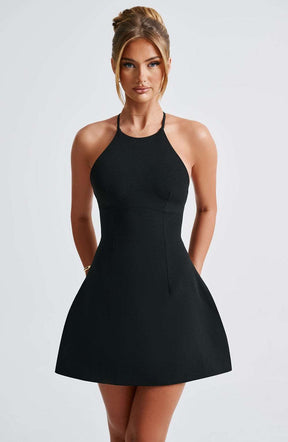 Jayne Mini Dress - Black Ryvelle