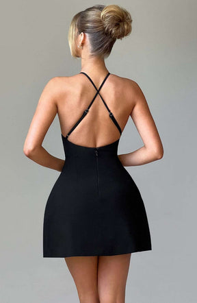 Jayne Mini Dress - Black Ryvelle