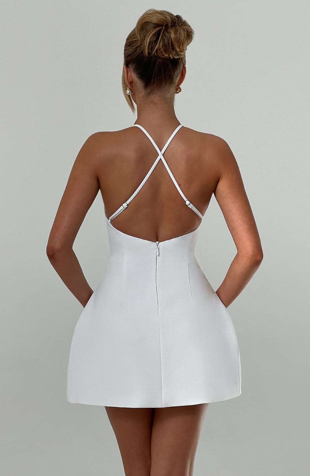 Jayne Mini Dress - Ivory Ryvelle