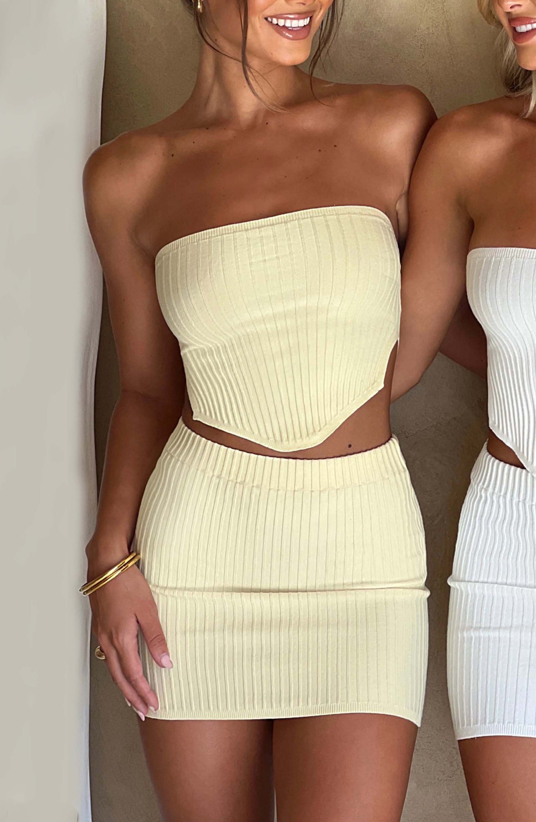 Jaz Mini Skirt - Lemon Ryvelle