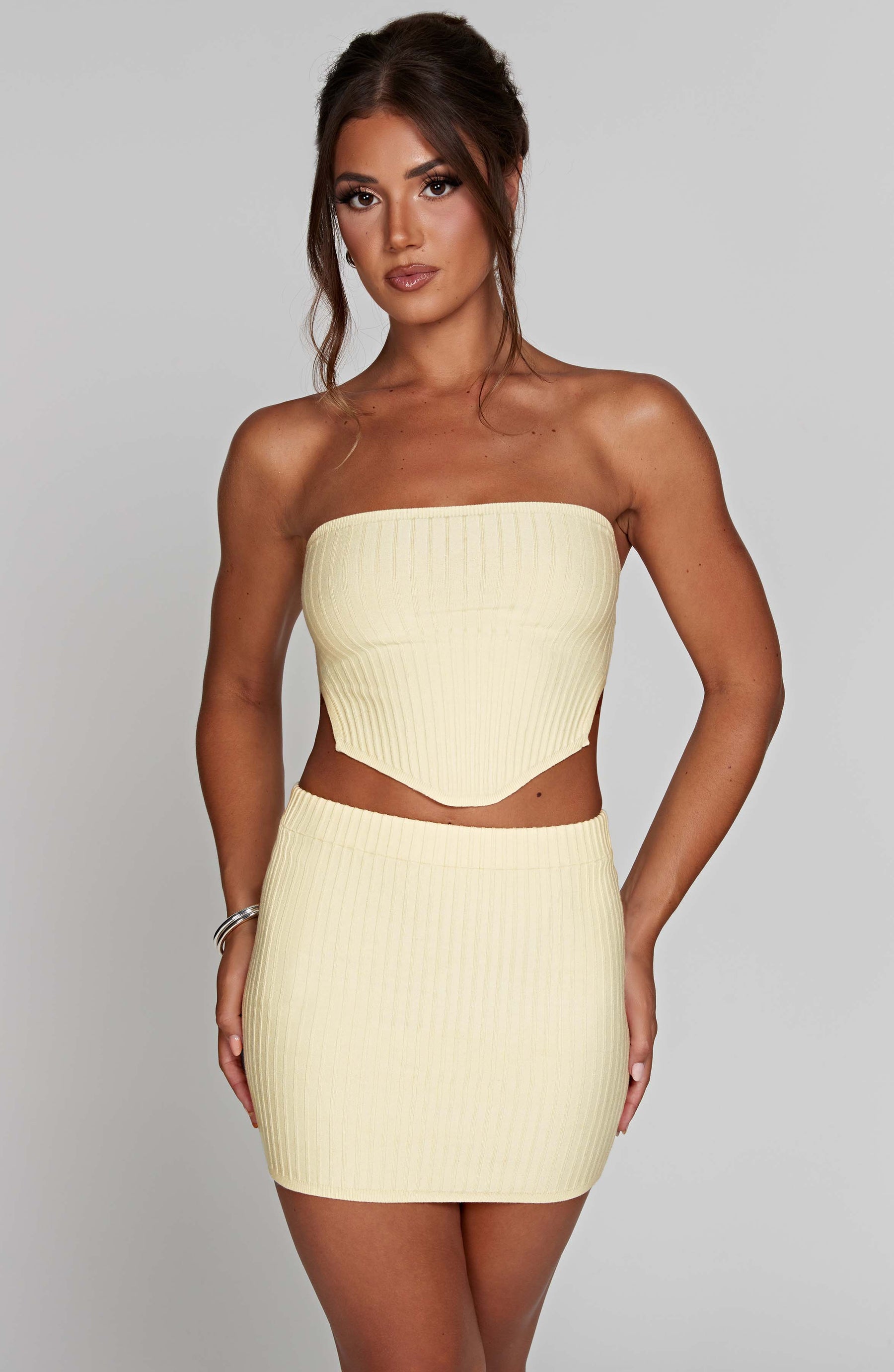 Jaz Mini Skirt - Lemon Ryvelle